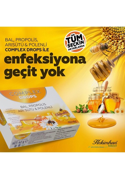 Hekimhan Bal Polen Propolis Arı Sütü & Polenli Drops