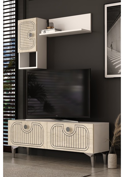 120dhdtdr3btg Hera Lazer Desenli Raflı Tv Sehpası, Ünitesi Beyaz-traverten-gümüş 120dhdtdr3btg Hera Lazer Desenli Raflı Tv Sehpası, Ünitesi Beyaz-traverten-gümüş