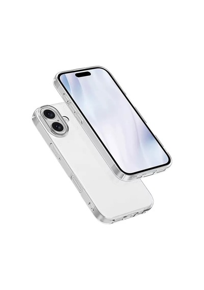 Techaks Apple Uyumlu iPhone 17 Kılıf Zore Süper Silikon Kapak - Şeffaf Şeffaf