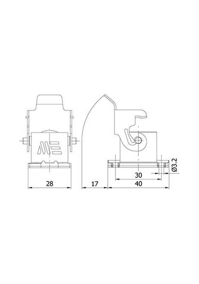 Mete Enerji 4x10a. Çoklu Makine Prizi Metal Mandallı 403001s