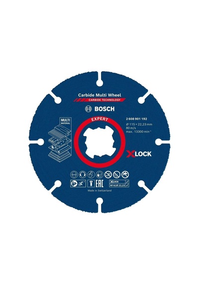 Bosch Expert X Lock Cmw Kesme Diski 115 Mm X Lock Carbide Multi Whell