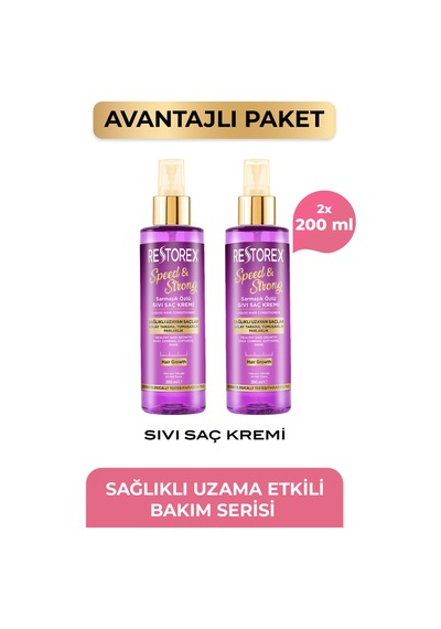 Speed Strong Işıltılı Bakım Sıvı Saç Kremi 2 X 200 Ml