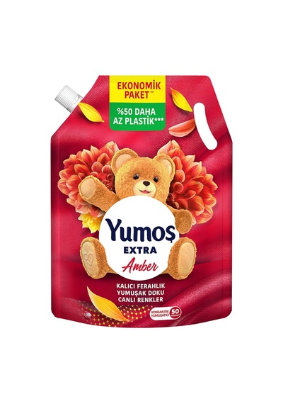 Ekstra Amber Konsantre Yumuşatıcı Pouch 1200 Ml 1000'li Set