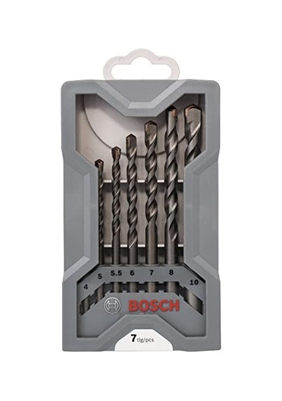 Professional 7 Parçalı Cyl-3 Beton Matkap Ucu Seti Beton İçin, 4/5/5,5/7/8/10 Mm, Darbeli Matkap Aksesuarı Set