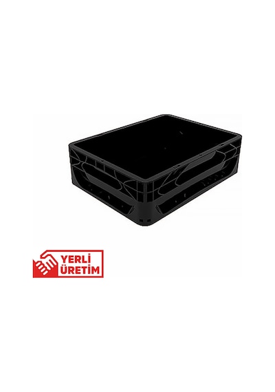 Alpbx Gıdaya Uygun Siyah Hamur Pasası 40x30x12 CM- 12 L