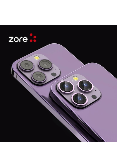 Apple Uyumlu iPhone 13 Pro Zore Cl-12 Premium Safir Parmak İzi Bırakmayan Anti-reflective Kamera Lens Koruyucu Gümüş