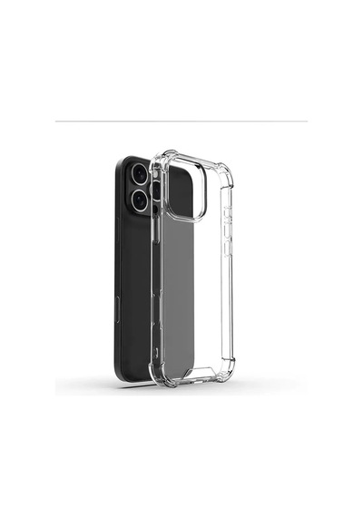 Apple Uyumlu iPad iPhone 16 Pro Kılıf Zore Nitro Anti Shock Silikon Şeffaf