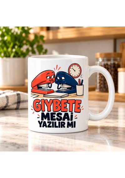 Gıybet Mesaisi Tasarımlı Porselen Kupa - Model 724 Diğer