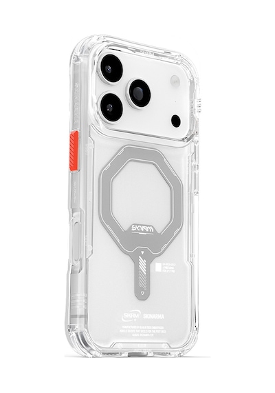 Apple Uyumlu iPhone 17 Pro Kılıf M-safe Şarjlı Şeffaf Airbag Skinarma Saido Mag-charge Kapak Şeffaf