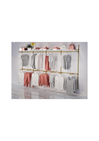 Mağaza Raf Sistemi, Askılık Sistemi, Butik Rafı, Mağaza Stand, Giyinme Odası-305 200 Çok Renkli
