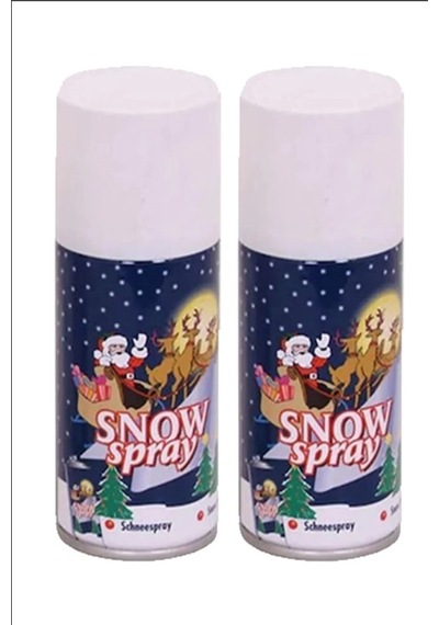 2 Adet Yılbaşı Kar Spreyi 150 Ml Erimeyen, Ağaç, Pencere Ve Cam