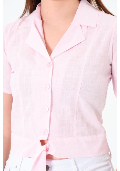 Sortie Collection Önü Bağlamalı Gömlek Pembe