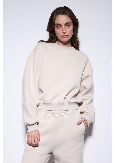 Antioch Basic Kadın Sweatshirt Taş