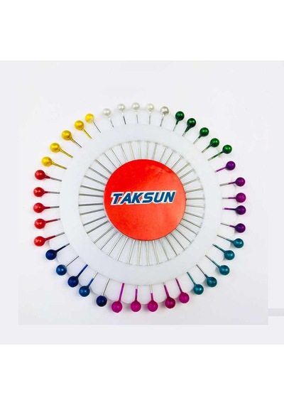 Taksun Renkli Başlı Toplu İğne