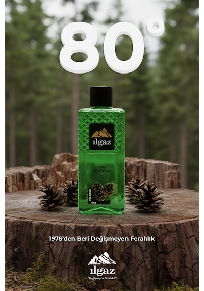 Ilgaz Çam Kolonyası 2'li Set 80 Derece 400 Ml Elegance Series