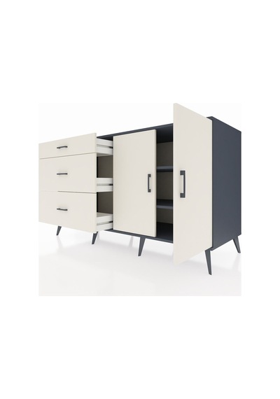 Kronos Konsol 2 Raflı 3 Çekmeceli 2 Kapaklı 176x59x99 Antrasit-aytaşı Aytası/aytası - Antrasıt Kronos Konsol 2 Raflı 3 Çekmeceli 2 Kapaklı 176x59x99 Antrasit-aytaşı Aytası/aytası - Antrasıt