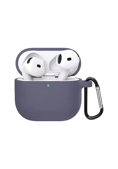 E2m Apple Uyumlu AirPods 3 Sense Silikon Kılıf Lavanta Gri Lavanta Gri