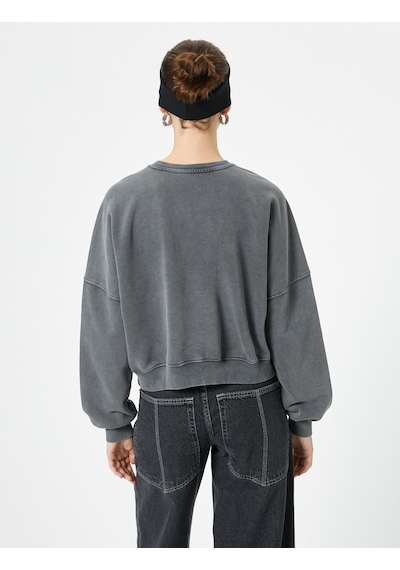 Koton Bisiklet Yaka Sweatshirt Soluk Efektli Standart Kesim Antrasit 4sak10414ek Antrasit Koton Bisiklet Yaka Sweatshirt Soluk Efektli Standart Kesim Antrasit 4sak10414ek Antrasit