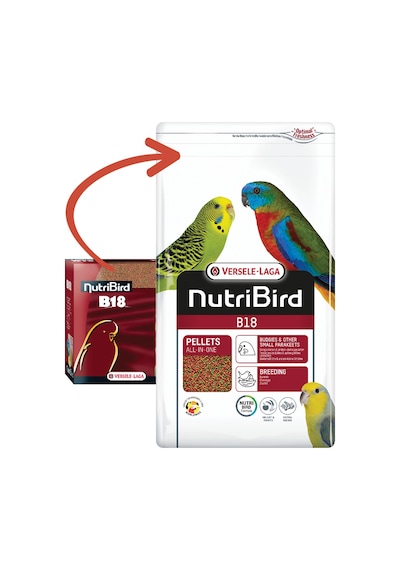 Nutrıbırd - 594 - B18 Muhabbet Pelet Yem - Csmo-tex - 3 Kg