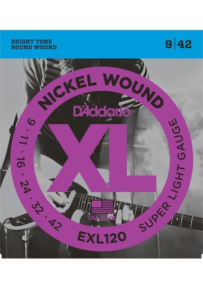 Daddarıo Elektro Gitar Tel Seti. Xl. 9-42. Nıckel Wound. Sup