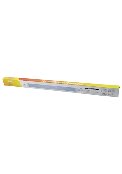 Nisaluce Eamp-107 2 Pcs 80w 120cm Kristal Bant Armatür Beyaz 6500k Alüminyum Kapak Ip20 - Y Bağlantı Abanoz