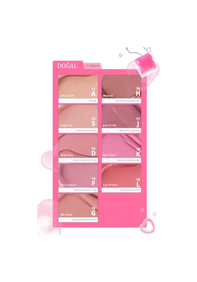 Ciltte Kremden Pudra Dokuya Dönüşen Allık Perıpera Tok Blush Keycap 25 Nectar Flush