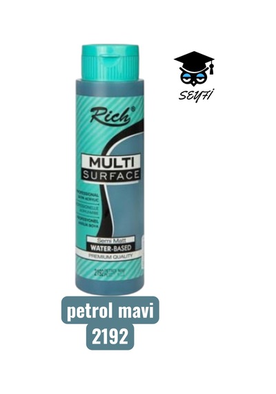 Multi Surface 500 Cc Petrol Mavi Akrilik Boya 0000 Naturel