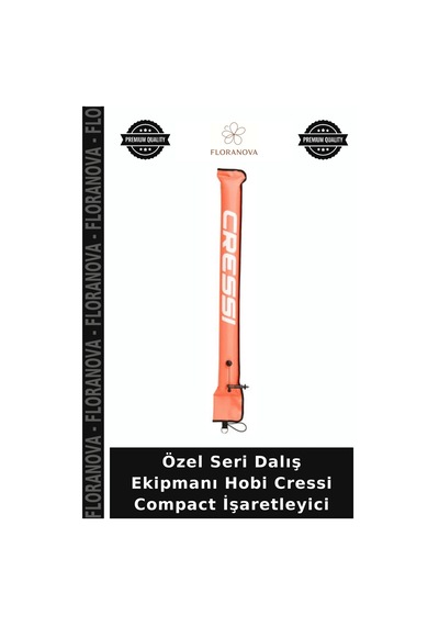 Özel Seri Dalış Ekipmanı Hobi Cressi Compact İşaretleyici Orange