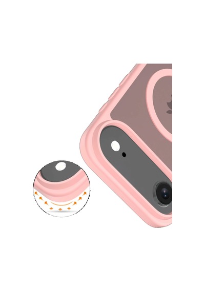 Joko Apple Uyumlu iPhone 17 Air Kılıf Jota Seri Magsafe Kapak Pudra