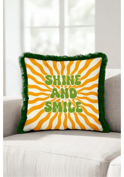 Retro Shine Tipografik Saçaklı Yastık Kılıfı - Motto Sarı Yeşil Siyah Püsküllü Kırlent Kılıfı Sakin Lagün Lime Retro Shine Tipografik Saçaklı Yastık Kılıfı - Motto Sarı Yeşil Siyah Püsküllü Kırlent Kılıfı Sakin Lagün Lime