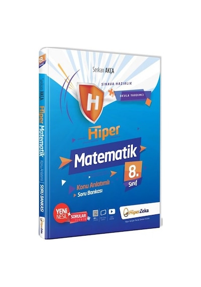 Hiper Zeka 8. Sınıf Hiper Matematik Konu Anlatımlı & Soru Bankası