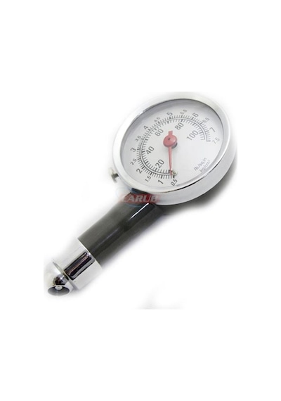 Carub Lastik Hava Ölçer Metal Gövde İbreli Analog 1 Ad