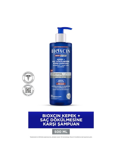 Bioxcin Kepek Ve Saç Dökülmesi İçin Şampuan 500 Ml Tüm Saçlar