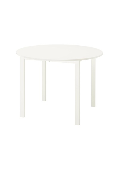 Ikea Beyaz Modern Yemek Masası - Yuvarlak Mutfak Masası