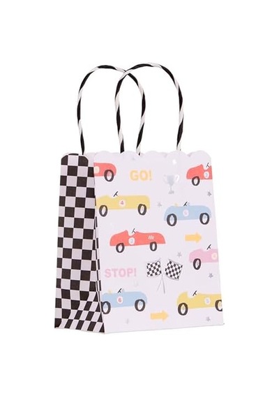 - Race Car Party Bags - Yarış Arabaları Parti Çantaları - 8'li