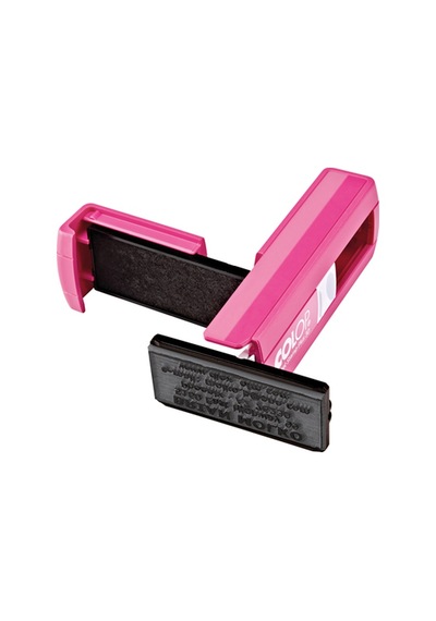 Colop Cep30 Kaşe Pembe Kasa Siyah Keçe - 18 x 47 MM