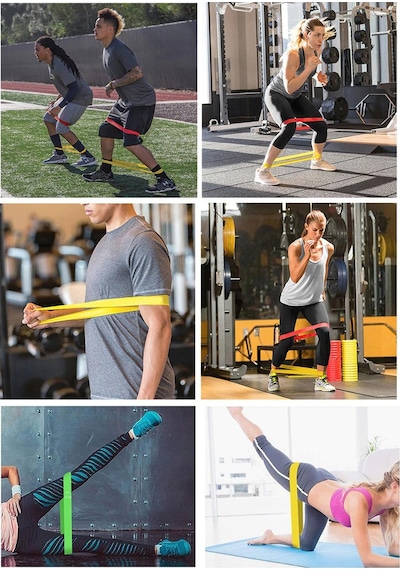 Trendpoint 5'li Farklı Dirençte Aerobik Bandı Pilates Squat Çalış