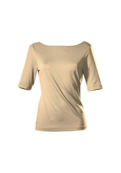 Bulalgiy Kadın Camel Basic Tişört - Bga036575 Camel