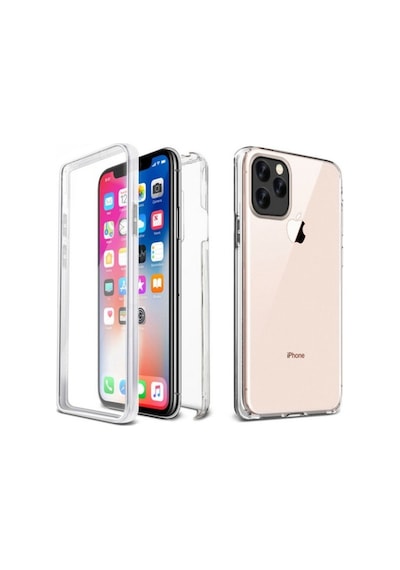 Apple Uyumlu iPhone 11 Pro 360 Derece Kilif Kristal Silikon Seffaf Soft 408158390