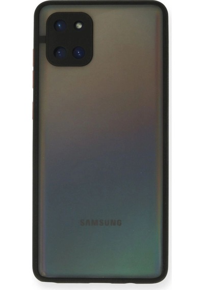 Samsung Galaxy Uyumlu, A81 / Note 10 Lite Kılıf Montreal Silikon Kapak - Siyah