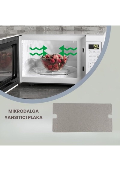 Supervac Mikrodalga Fırın Yansıtıcı Plaka, Samsung Ms23dg4504ag İle Uyumlu, Gri
