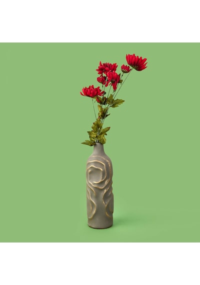 Deco Krizantem Dal Çiçek - Fuşya - 84 Cm