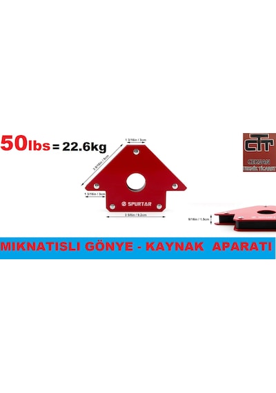 Mıknatıslı Kaynak Gönyesi 50 Lbs Manyetik Açılı Kaynak Tutucu