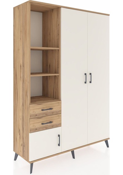 Hyperion Dolap 5 Raflı 2 Çekmeceli Tek Askılı 132x44x195 Çam-aytaşı/çam Aytası/atlas Çam - Atlas Çam Hyperion Dolap 5 Raflı 2 Çekmeceli Tek Askılı 132x44x195 Çam-aytaşı/çam Aytası/atlas Çam - Atlas Çam