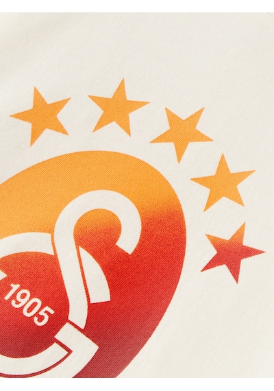 Gsstore Galatasaray Degrade 5 Yıldız Bebek T-shirt B251409 Ekru