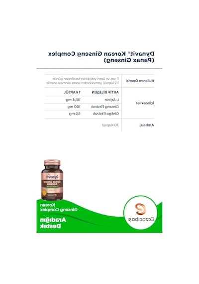 Bitkisel Kapsül - Panax Ginseng Ve Ginkgo Biloba