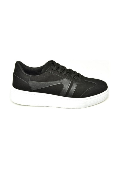 Fox Shoes U274431102 Siyah Süet Kadın Spor Ayakkabı Sneakers Siyah-süet Çok Renkli