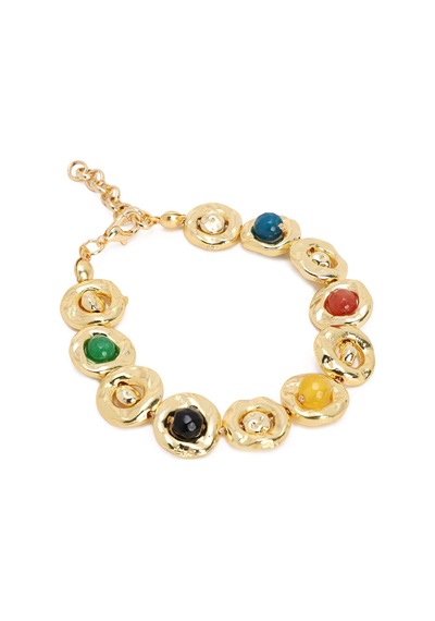 Gold Detaylı Renkli Bileklik S26blk018 Us26blk01874 Standart