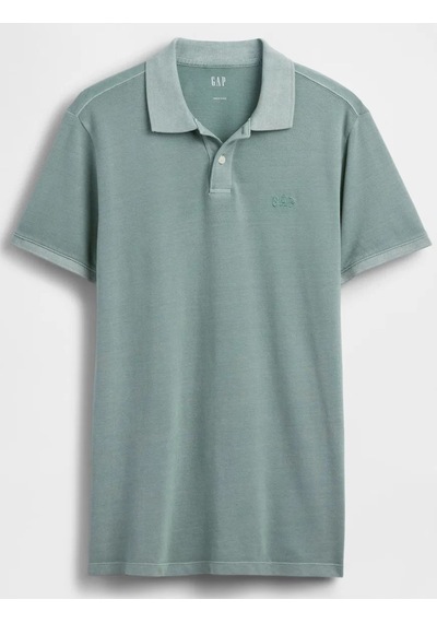 Gap Logo Pike Polo Yaka T-shirt 586306043 Kısa Kol Tişört Erkek T-shirt Yeşil