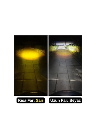 Toyota Corolla AE101 1991-1998 Uyumlu Mercekli Şimşek Etkili Led Xenon Far Ampulü Sarı 53899566